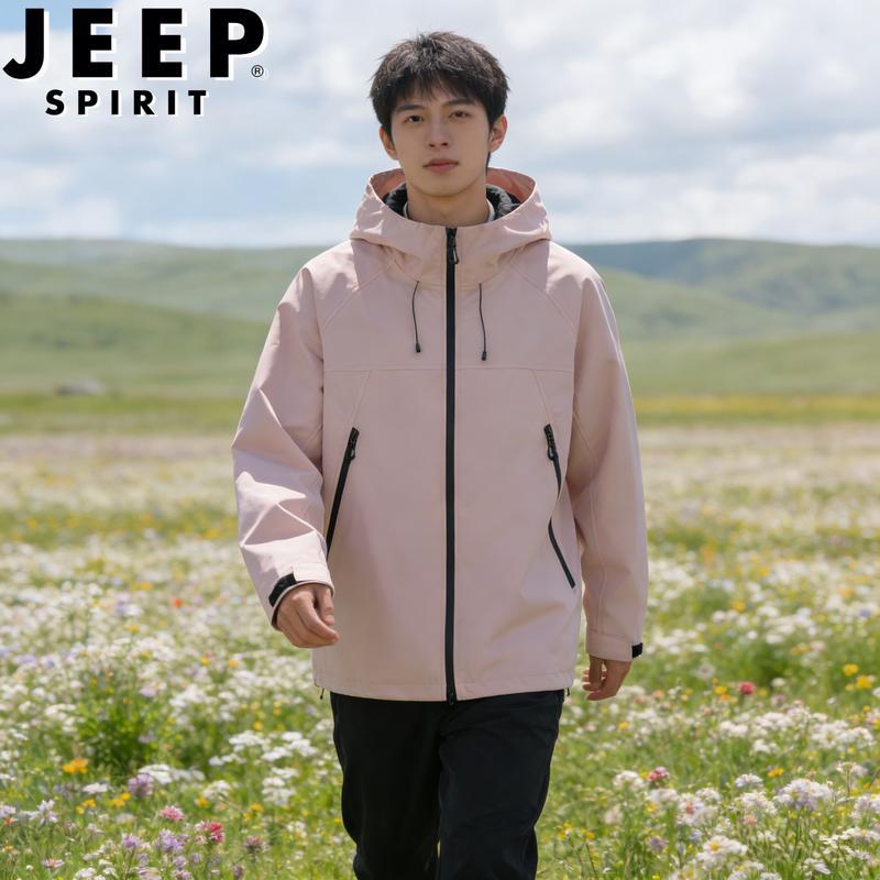 JEEP SPIRIT Unisex Outdoor Windbreaker Jacket