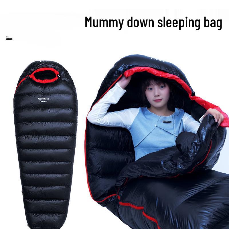 ZISIZ Outdoor Ultralight Mummy Down Sleeping Bag