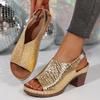 Plus Size Shoes for Women Summer Fashion Platform Sandals Non-slip Peep Toe Sandalias De Mujer 36-43 Heels Women Shoes
