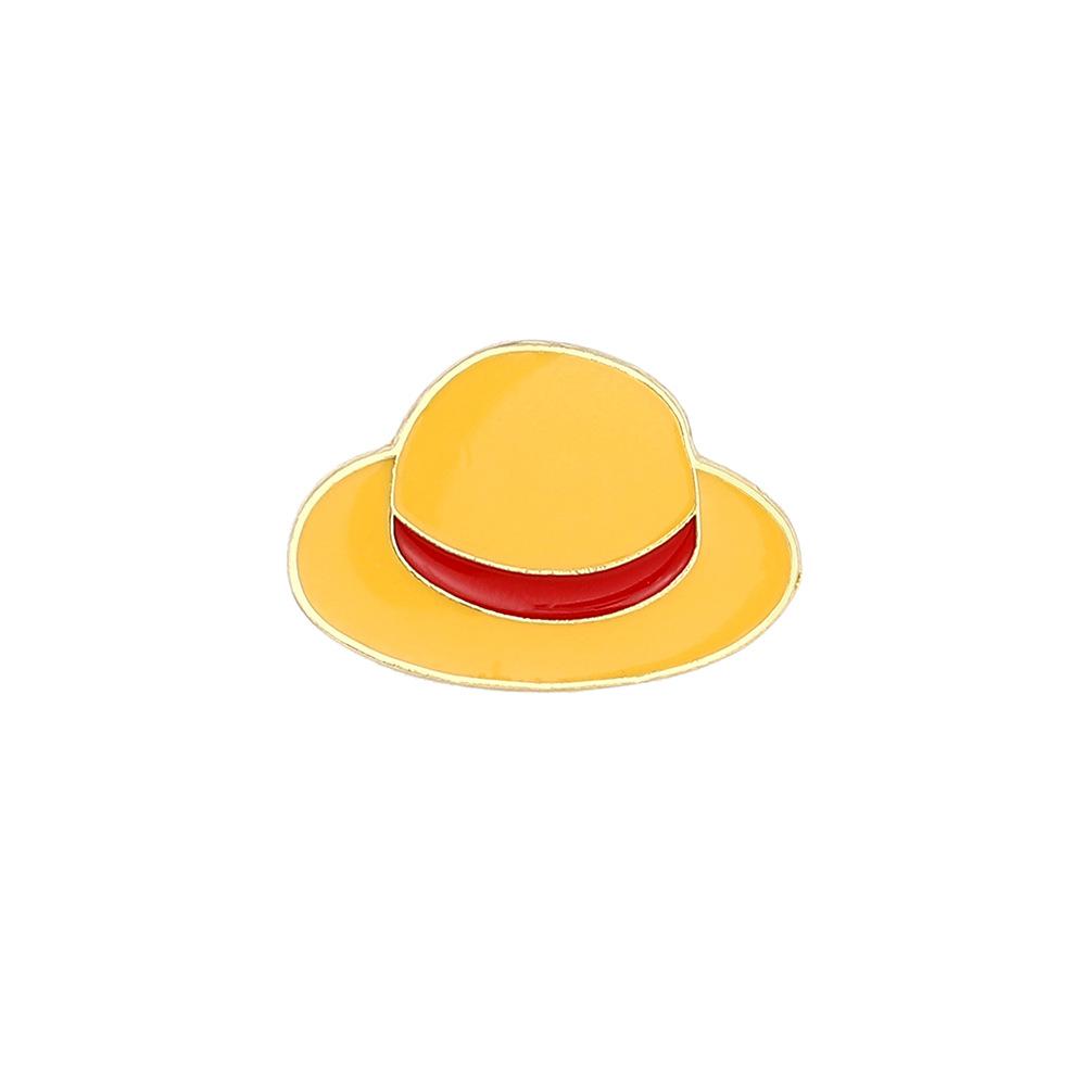 

Брошка серії ONE PIECE Японська анімація Гаряча кров Морський Король Луффі Ейс металева значок аксесуари для рюкзака одягу