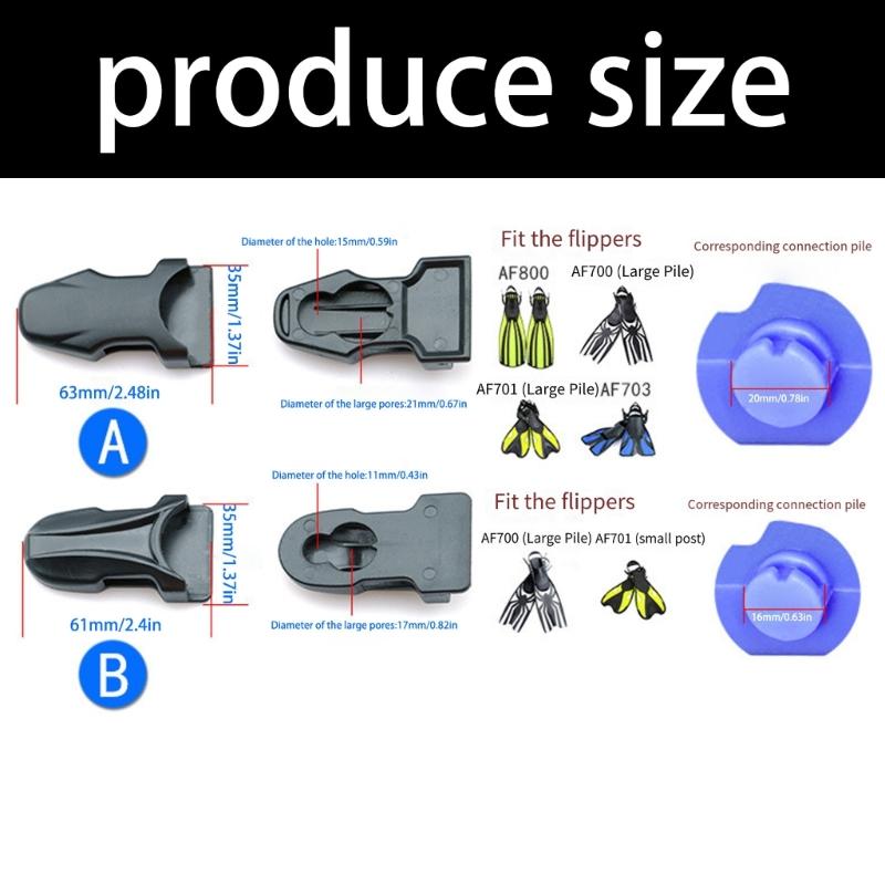 1Pair Adjustable Fin Belt With Quickly release Buckles Deep Diving Flippers Strap For Swimming Snorkeling Flippers
