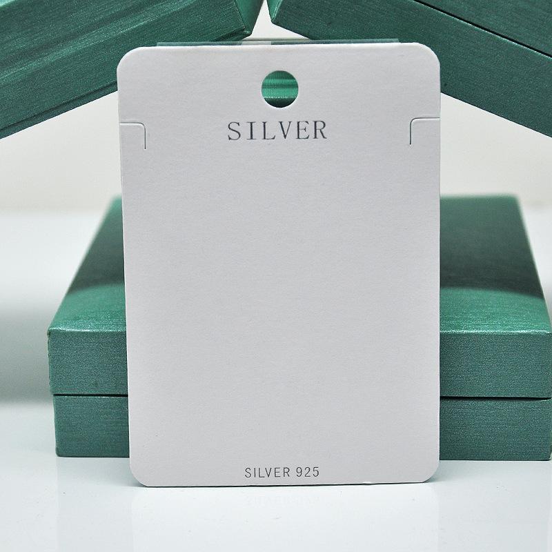 "Earrings & Necklace Silk Screen Cardboard Packaging with Art Logo"