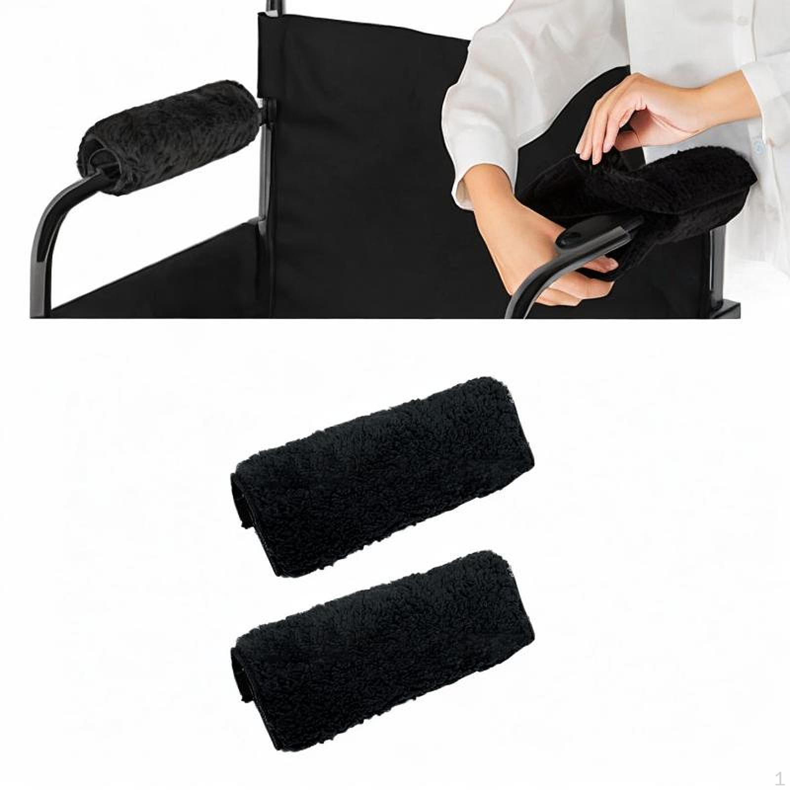 

2 шт. подлокотника стула накладки моющиеся пара универсальная подушка для взрослых Black