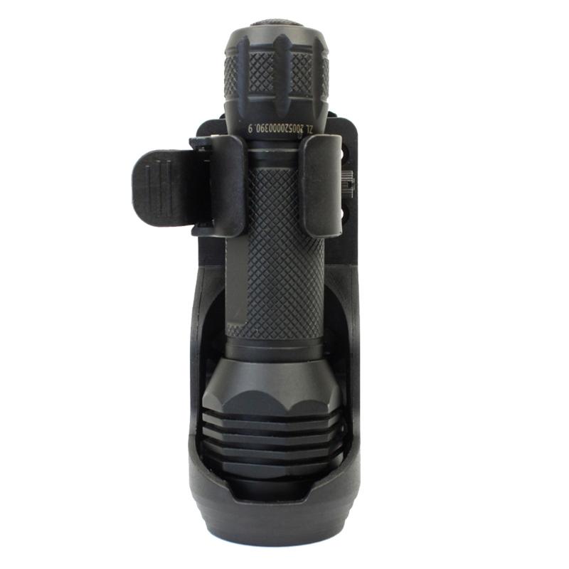 360 Angles Rotating Plastic Torch Set Quick Unplug Flashlight Holsters With Lever Side Lock System Universal Torch Set