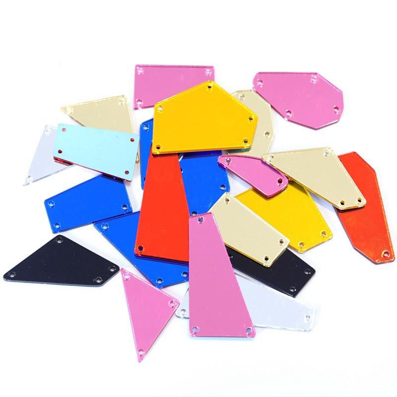 Acrylic Hand Seam Drill, Flat Bottom Special-Shaped Mirror Diy Clothing Decoration Jewelry Mirror Accessories Seam Drill