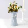 5PCS Pink Artificial Flowers Silk Roses Buds for Home Decor Wedding Arrangement Bridal Bouquet Christmas Wreath Accessories
