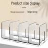Clear Acrylic Book Stand: Durable, Four-Row, Drop-Resistant Storage Rack