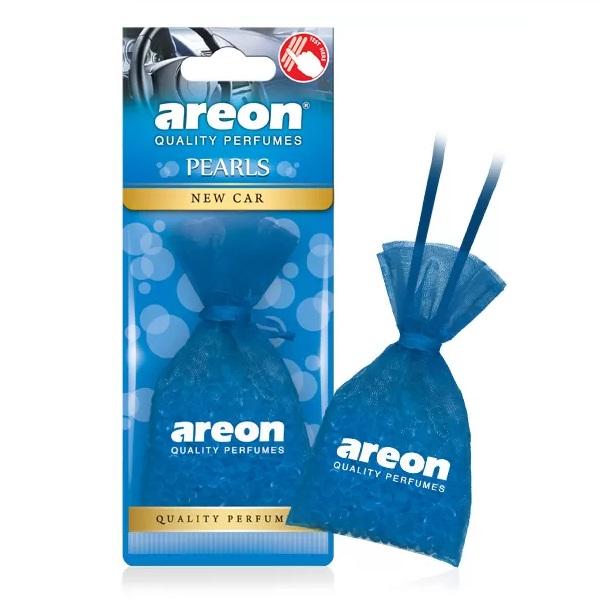 Areon Premium Scented Gel Beads Car Air Freshener - New Car Essence, Single Unit