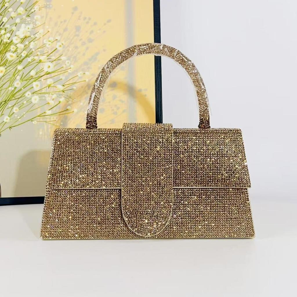 Luxury Rhinestone Evening Bags for Women Diamonds Handbags and Purses Crystal Party Wedding Clutch Shoulder Crossbody Bag Lady