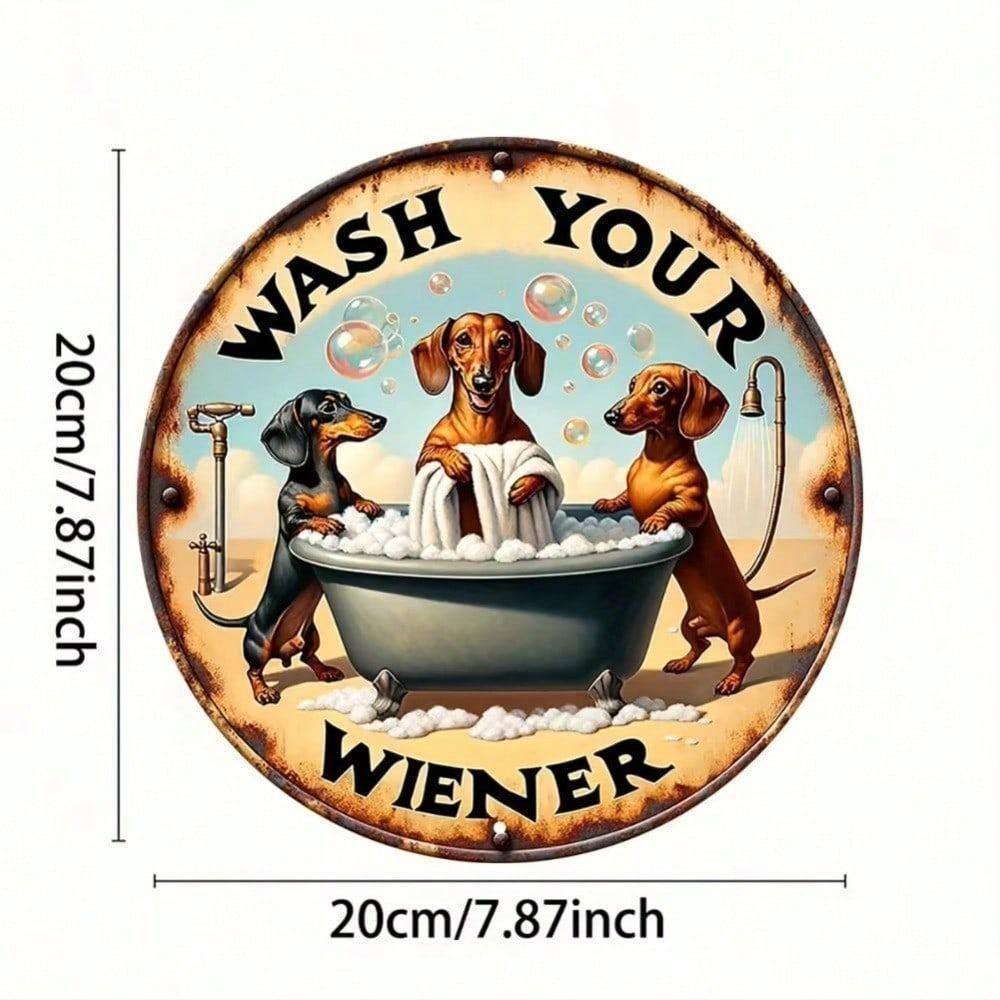 Perforated Dachshund Metal Sign Dog Lovers Gift Home Wall Art