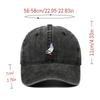 2024 Spring New Pigeon Embroidery Washed Sunscreen Sun Cap Men's and Women's Outdoor Sports Fishing Shade Baseball Cap
