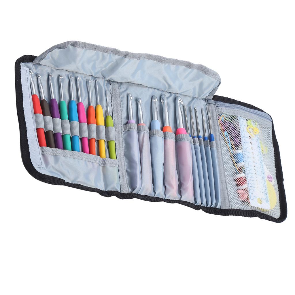 Crochet Hooks Extended Sweater Needle Colored Soft Handle Weaving Tools for Handicraft Lovers