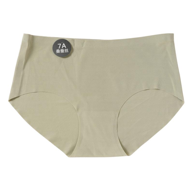 Damen Maulbeerseide Einfarbig Eis Seide Slips Ultradünne Atmungsaktive Slips