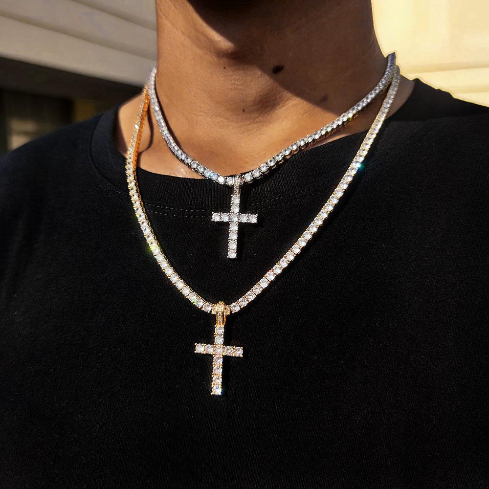 Hip Hop Exquisite Jewelry Iced Out Cross Pendant Quality Sparkling Men and Women Styles Dispatch On Behalf Wholesale