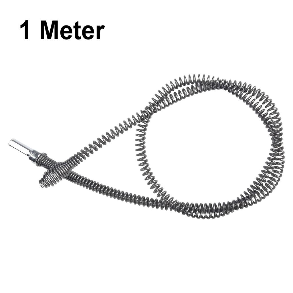 1pc Manganese Steel Pipe Dredging Tool Universal Interface Spring Sewer Unblocker For Bathroom Kitchen Drain