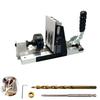 New Gen-2 Woodworking Pocket Hole Jig & Drill Bit (Compact Black Model, 9.5mm, Imperial)