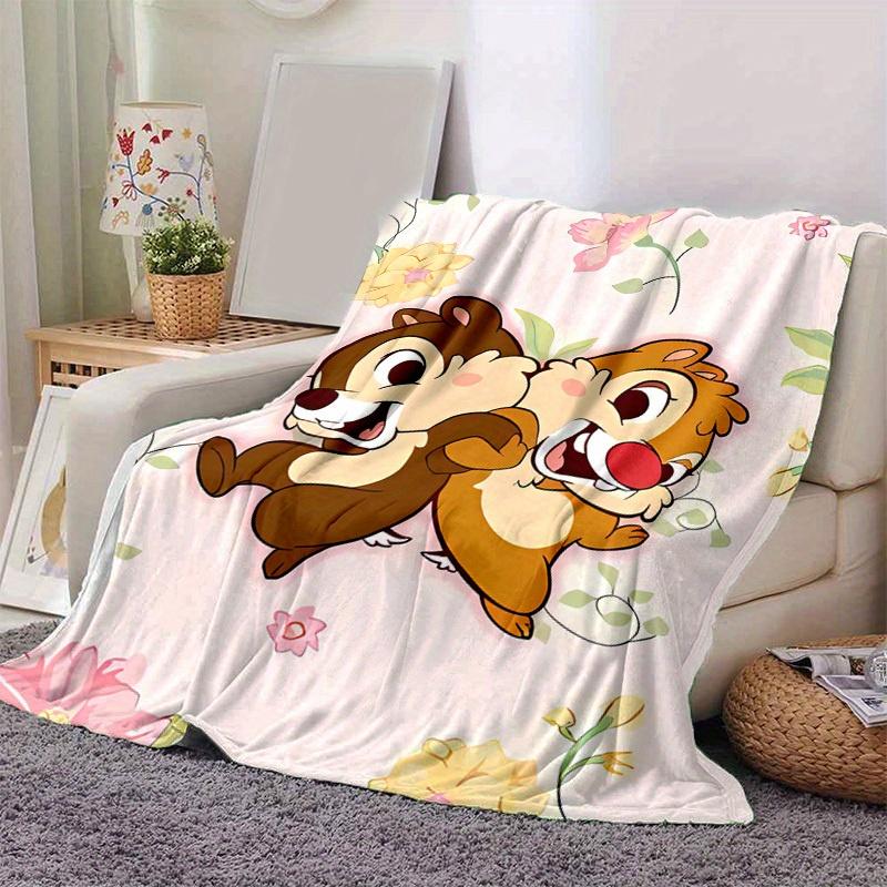 

1pc, Charming Chip n Dale Throw Blanket Perfect for Home Decor, Couch Cover, Outdoor Use, Travel 80cmx120cm