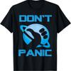 Tshirt Featuring Dont Panic From The Hitchhikers Guide To The Galaxy Graphic Short Sleeve Unisexs Tshirts For Summer Unisex