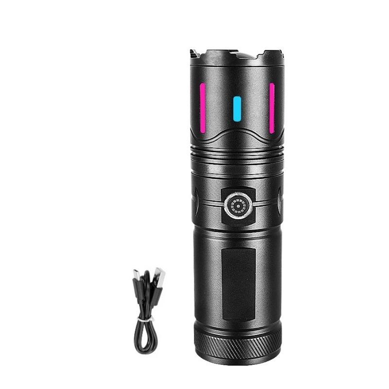 

Сверхдолговечный уличный светодиодный перезаряжаемый фонарик COB задний фонарь 6 режимов Универсальный ручной фонарь для рыбалки и авторемонта 1000LM