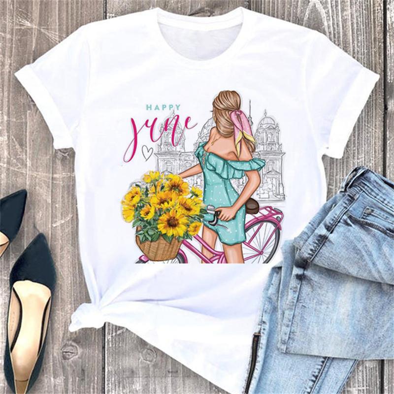 3d Printing Pattern Printing Women's Short-sleeved T-shirt Tops Casual Fashion Style Clothing