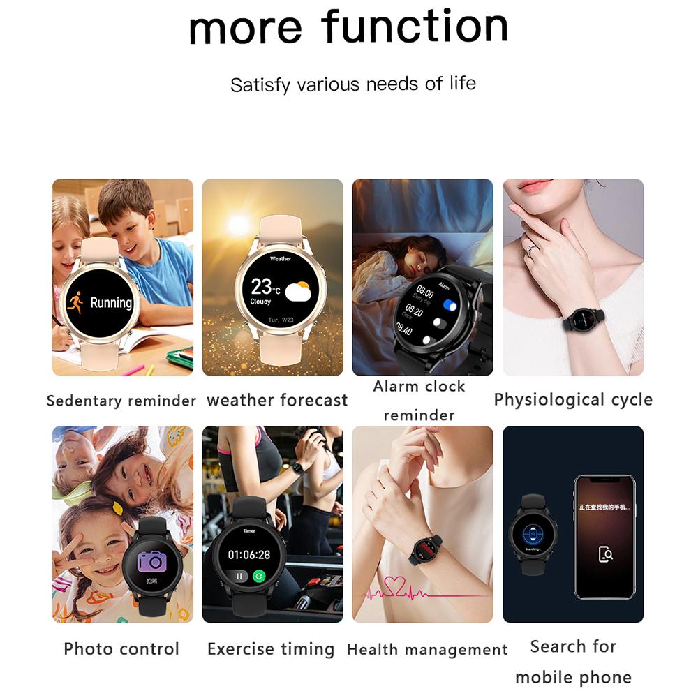 X17 Women TWS Earphones Smart Watch 2 in 1 Bluetooth-compatible Call Music Heart Rate Monitoring Watch