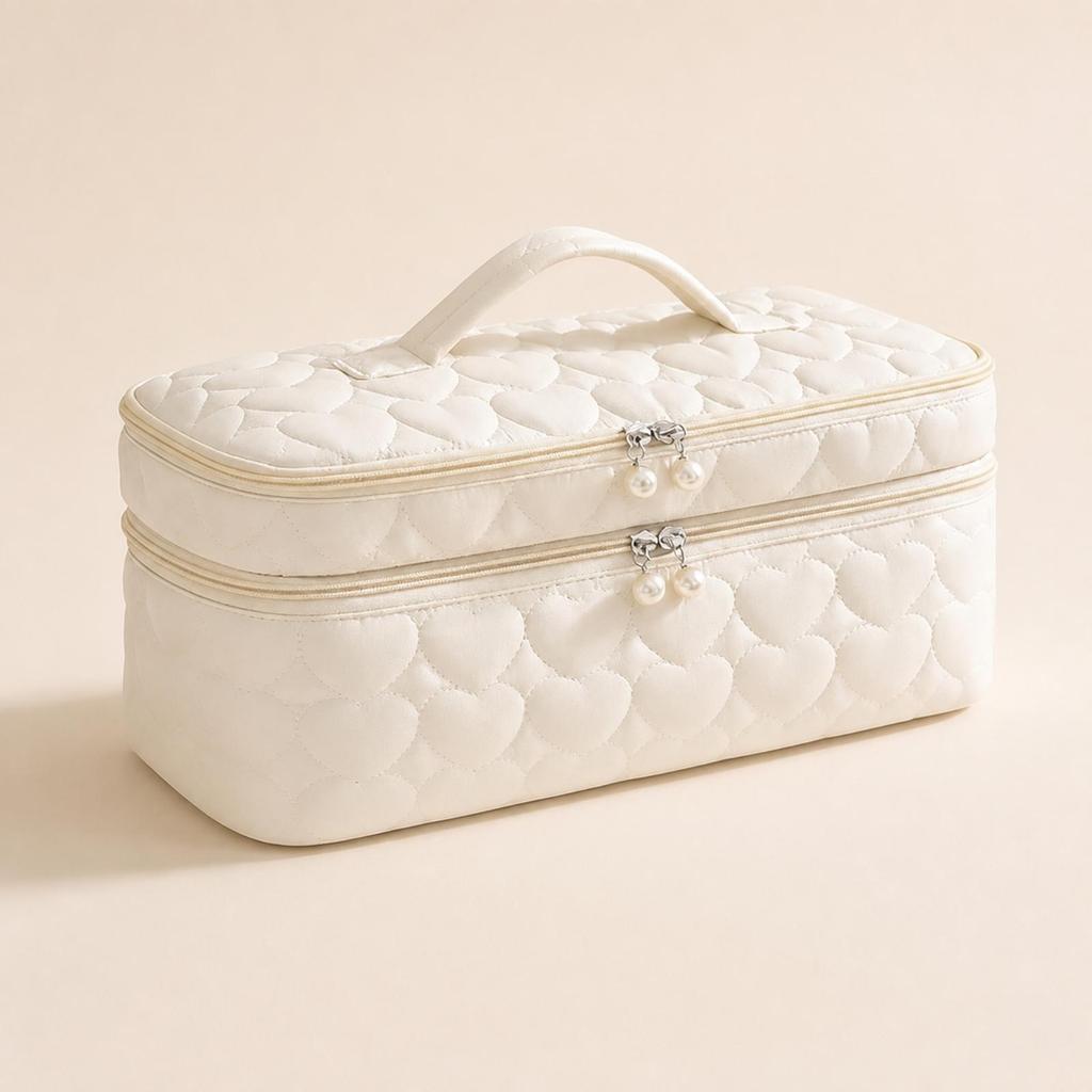 Cosmetic Travel Organizer Multi-Compartment Polyester Bag