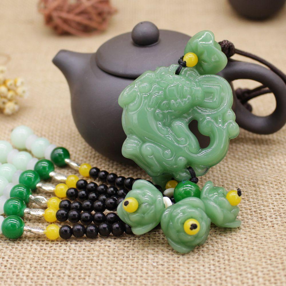 Imitation  Home Fortune Amulet Pendant Keychain Handwork Natural Obsidian Pendant Lucky Pendant