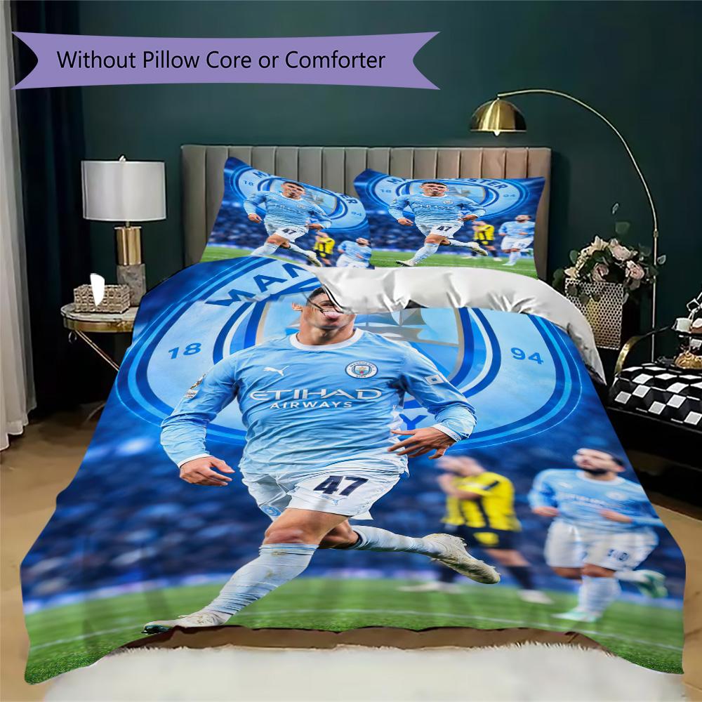 Manchester City F.C. English professional footballer Phil Foden Home Decoration Soft Bedding Down Pillowcase Duvet Cover (without core) K2