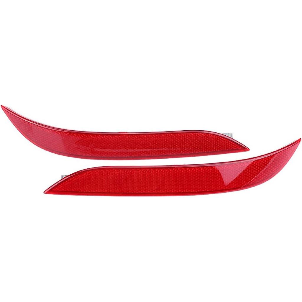 Keenso Rear Bumper Reflector, 1 Pair Left & Right Rear Bumper Reflector for 5 Series E60 2003-2007 63146915039 63146915040