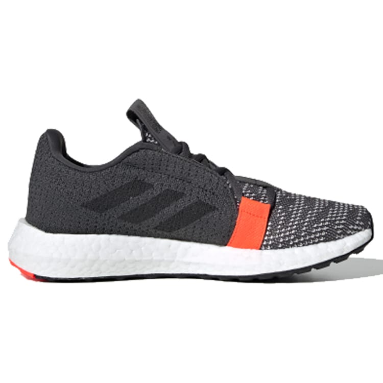 Adidas Senseboost Go J Cushioning Kids' Training Shoes Gray Black Red Teenagers EE4031