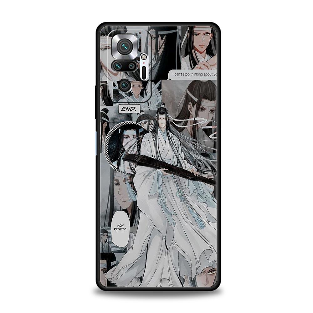 Anime Mo Dao Zu Shi Wei Wuxian Etui na telefon dla Xiaomi Redmi Note 12 11 10 Pro 9S 9 8 7 9T 8T 9C 9A 8A 12 11T 5G K50 Gaming Cover