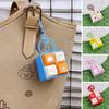 DIY Keyboard Finger Keyboard Caps Cartoon Four-square Keychain Relaxing Pinch Toy