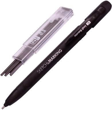 Morning glory Flat Lead 1.8 Mm Holder Pen Mechanical Pencil for Draft Drawing, Art Sketching/Calligraphy/Marking (1.8 Mm 2B Lead) Graphite Lead Refill