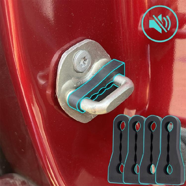 4Pcs Quiet Noise Deaf Soundproofing Seal Car Door Lock Sound Deadener Damper Buffer Soundproof Deaf Seal Buffer