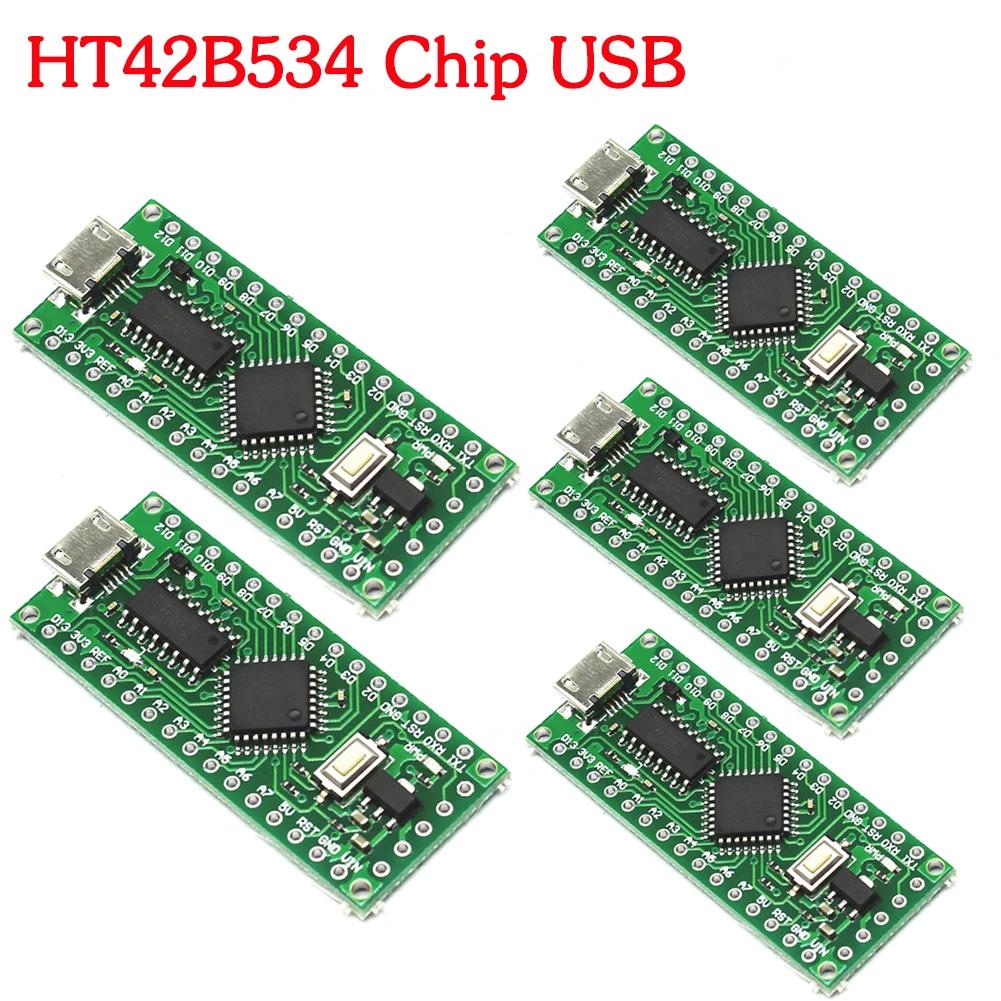 1-5PCS LGT8F328P LQFP32 MiniEVB TYPE-C MICRO USB Compatible HT42B534-1/CH340C Replace NANO V3.0 Controller Board For Arduino