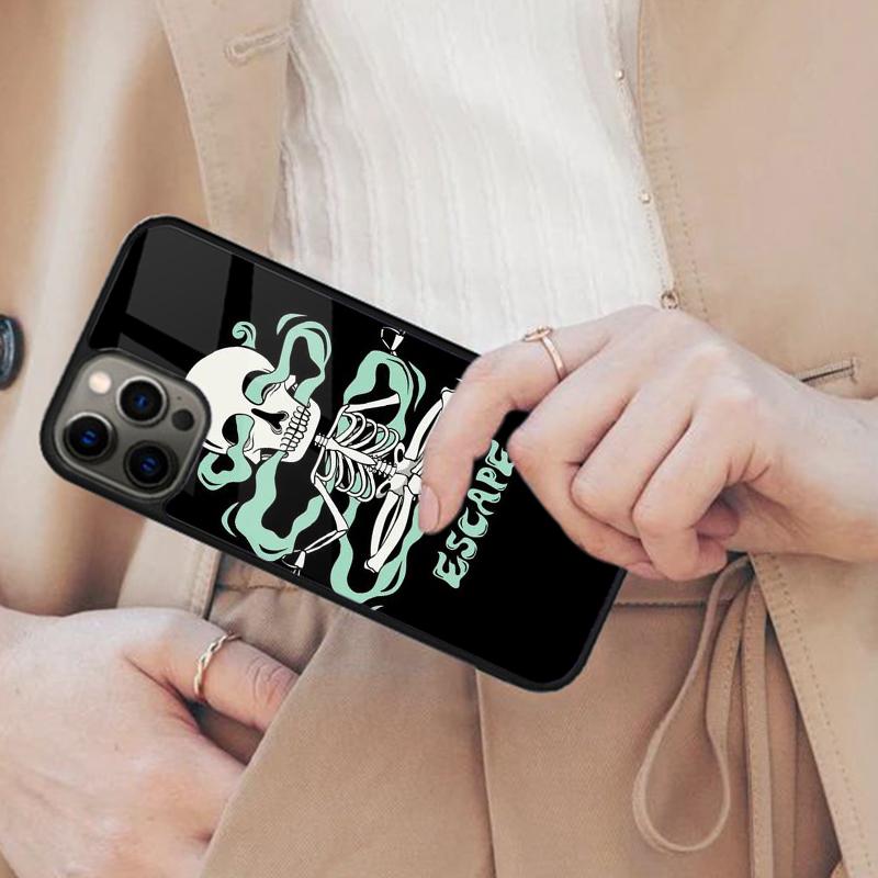 Creative dark skeleton Magnetic Phone Case For APPLE iPhone 17 Air 16 14 13 12 Pro Max 15 Plus Wireless Charge MagSafe Cover