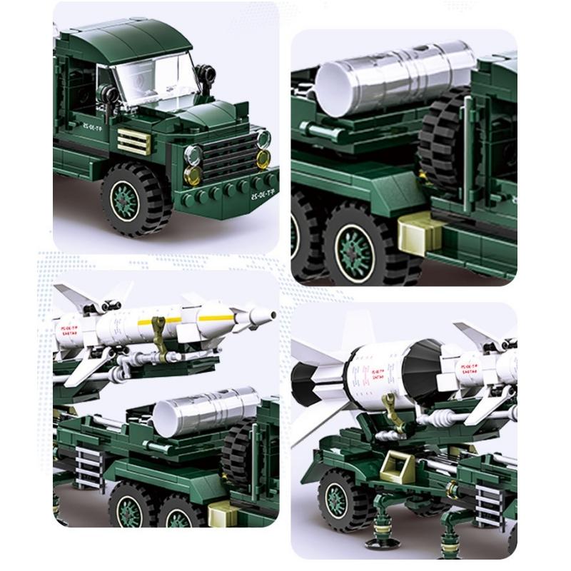Non-Toxic Ww2 Military Army Soldiers World War Police Building Blocks Model Toys Swat Missile Transportation Vehicle 4512 489Pcs