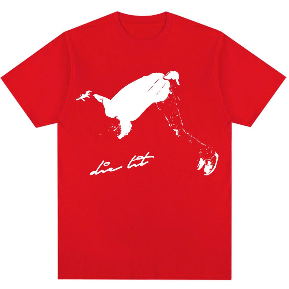 

Футболки рэпера Playboi Carti Die Lit с окрашиванием garment dye, Я Музыка Хип-Хоп Винтаж с коротким рукавом Мужские Оверсайз Хлопок Панк Футболки S