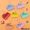 Playable Mini Piano Keychain Electronic Music Toy Luminous Fidget Stress Relief Bag Charm Creative Gift for Adults Teens