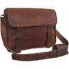 Leather Laptop Messenger Bag Genuine Business