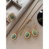 Fashion Vintage Court Style Necklace Women's Natural Gemstone