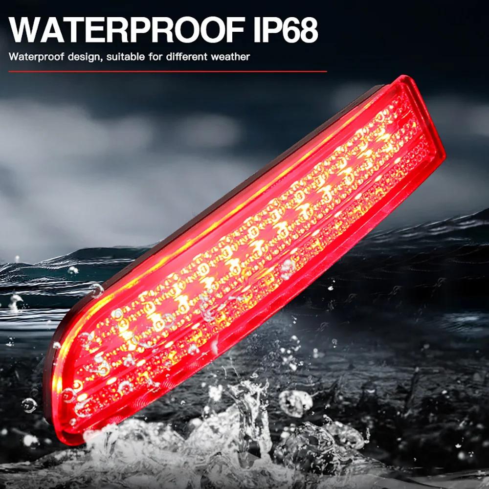 2Pcs LED Rear Bumper Reflector Light for Toyota Avensis Saloon Estate/Tourer Estima 2.4 Previa RAV4 Brake Warning Dynamic Lamp.