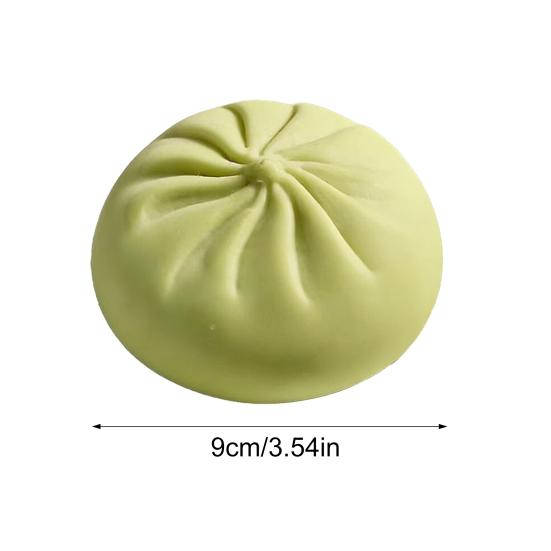 Yousheng Simulation Steamed Bun Squeeze Toy with Steamer Stress Anxiety Relief Stuffed Bun Sensory Toy Soft TPR Calming Chinese Breakfast Fidget Toy