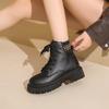 Women’s Winter Boots Casual Short Boots Girl Booties Black Warm Ankle Boots with Fur Plus Size