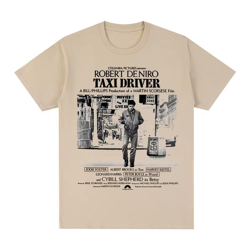 2026 Taxi Driver Retro T-shirt Robert De Niro Movie Men's T-shirt Summer New Retro Casual Suitable for Both Men and Women Loose Short Sleeve Tee Top