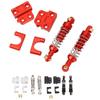 2 Pcs Rear RC Shock Absorber Aluminum Alloy 1/12 Scale RC Rear Shock Damper for MN82 LC79 MN78
