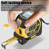 3 in 1 Laser Rangefinder 5M Tape Measure Ruler LCD Display with Backlight Distance Meter Building Measurement Device