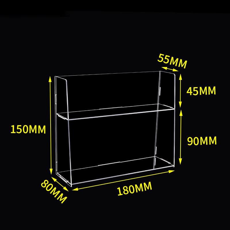 Clear Acrylic Organizer Shelf For Cosmetic Perfume Skincare Makeup Toy Spices Stand Tabletop Vanity Tray Shelf Display Showcase