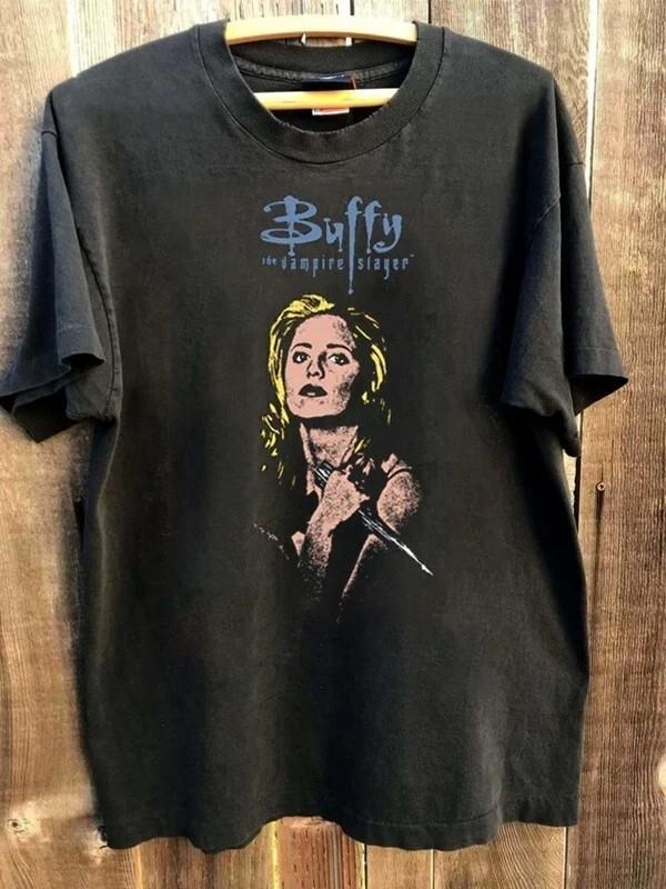 Buffy The Vampire Slayer Movie Basic black Remake T shirt vtg Men Women Unisex T-Shirt M