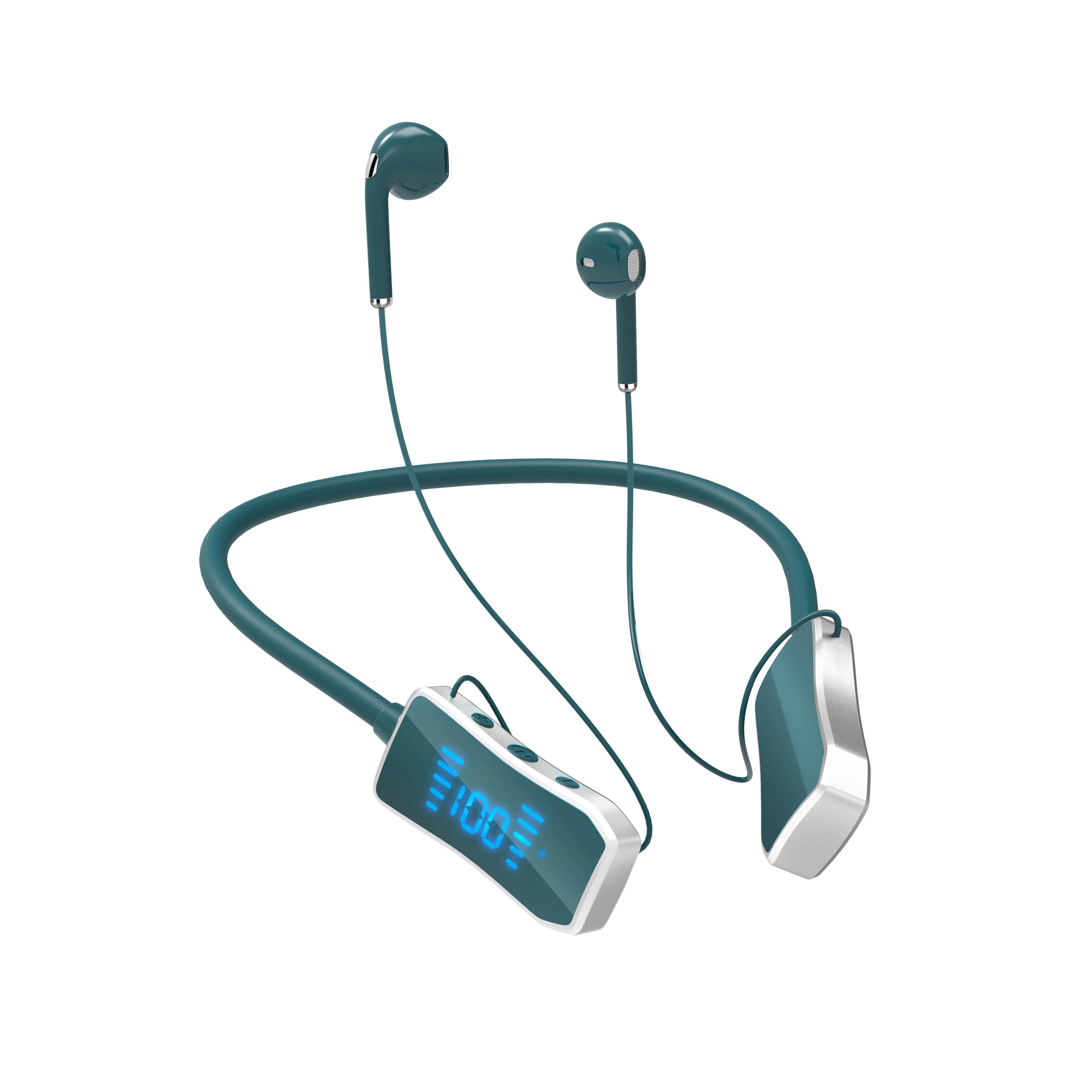 

JYL TS Neckband Headphones Runners Magnetic Plastic бордовий